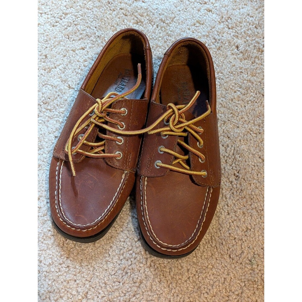 Eastland Falmouth Camp Moc Boat Shoes Womens 8M Tan Leather Moccasin